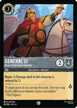 General Li - Head of the Imperial Army (187/204) Reign of Jafar (Non-Foil)