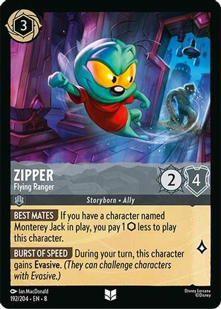 Zipper - Flying Ranger (192/204) Reign of Jafar (Cold Foil)