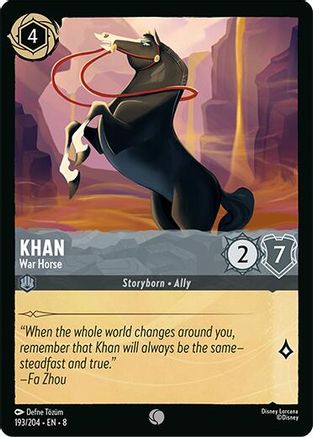 Khan - War Horse (193/204) Reign of Jafar (Cold Foil)