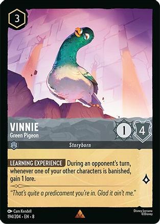 Vinnie - Green Pigeon (194/204) Reign of Jafar (Cold Foil)