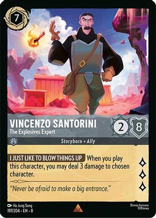 Vincenzo Santorini - The Explosives Expert (197/204) Reign of Jafar (Cold Foil)
