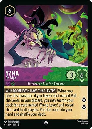 Yzma - On Edge (68/204) Reign of Jafar (Cold Foil)