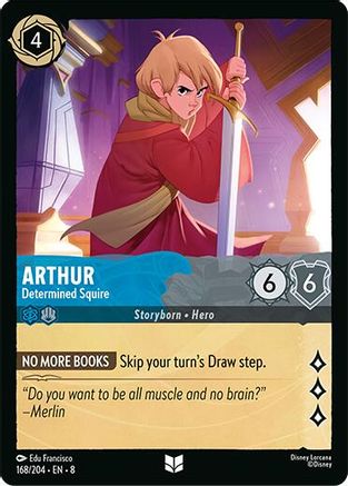 Arthur - Determined Squire (168/204) Reign of Jafar (Non-Foil)
