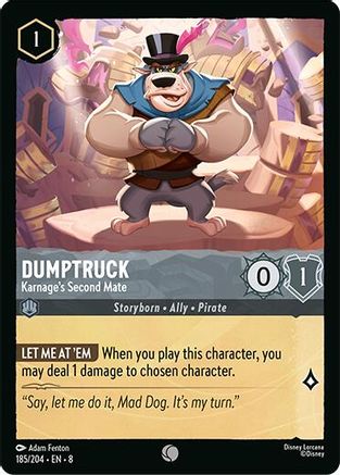Dumptruck - Karage's Second Mate (185/204) Reign of Jafar (Non-Foil)