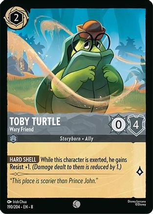 Toby Turtle - Wary Friend (190/204) Reign of Jafar (Cold Foil)
