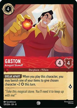 Gaston - Arrogant Showoff (129/204) Reign of Jafar (Cold Foil)