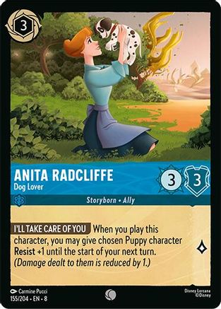 Anita Radcliffe - Dog Lover (155/204) Reign of Jafar (Non-Foil)