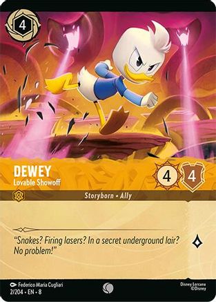 Dewey - Lovable Showoff (Foil) (2/204) Reign of Jafar (Cold Foil)