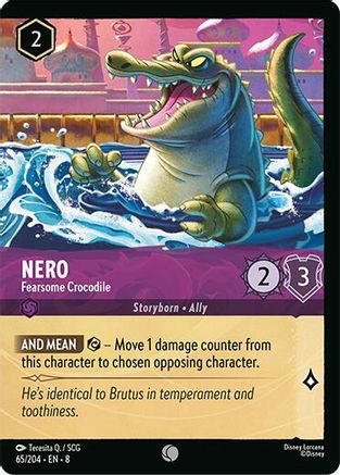 Nero - Fearsome Crocodile (Foil) (65/204) Reign of Jafar (Cold Foil)