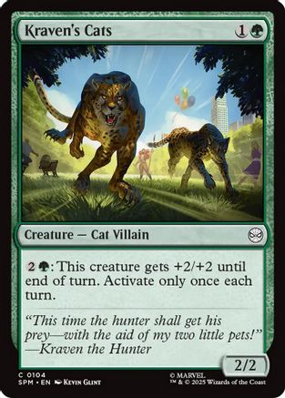 Kraven's Cats (SPM-104) - Marvel's Spider-Man Foil