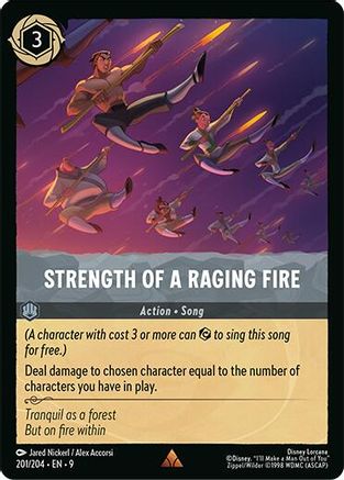 Strength of a Raging Fire (201/204) Fabled (Non-Foil)