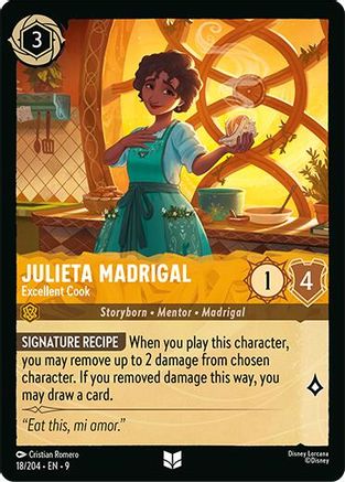 Julieta Madrigal - Excellent Cook (18/204) Fabled (Cold Foil)