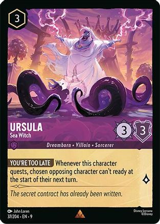 Ursula - Sea Witch (37/204) Fabled (Cold Foil)
