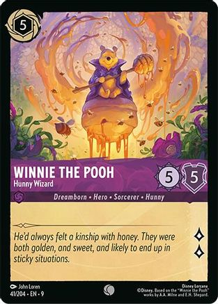Winnie the Pooh - Hunny Wizard (41/204) Fabled (Cold Foil)