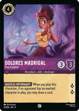 Dolores Madrigal - Easy Listener (51/204) Fabled (Non-Foil)
