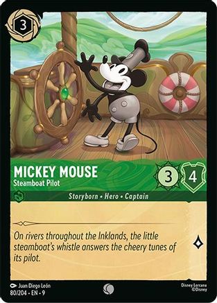 Mickey Mouse - Steamboat Pilot (80/204) Fabled (Cold Foil)