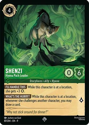 Shenzi - Hyena Pack Leader (87/204) Fabled (Non-Foil)