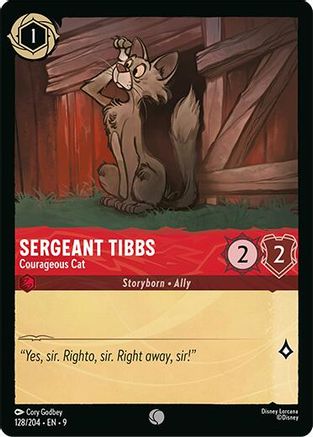Sergeant Tibbs - Courageous Cat (128/204) Fabled (Cold Foil)