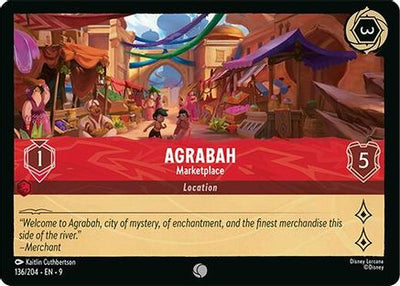 Agrabah - Marketplace (136/204) Fabled (Cold Foil)