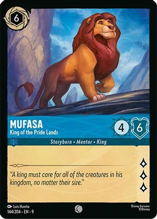 Mufasa - King of the Pride Lands (144/204) Fabled (Non-Foil)