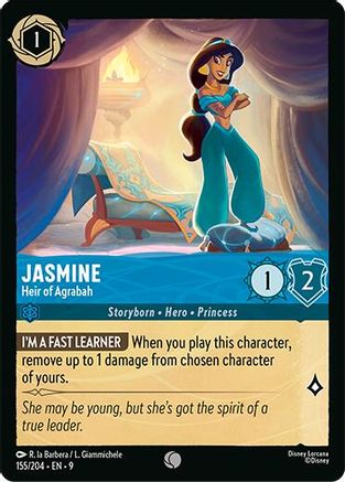 Jasmine - Heir of Agrabah (155/204) Fabled (Cold Foil)