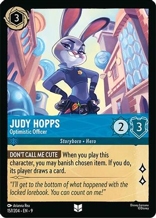 Judy Hopps - Optimistic Officer (157/204) Fabled (Non-Foil)