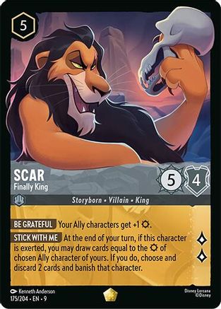 Scar - Finally King (175/204) Fabled (Non-Foil)
