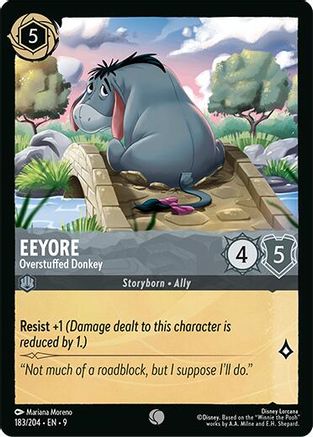 Eeyore - Overstuffed Donkey (183/204) Fabled (Cold Foil)