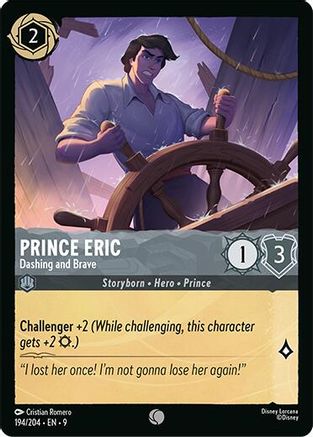 Prince Eric - Dashing and Brave (194/204) Fabled (Non-Foil)