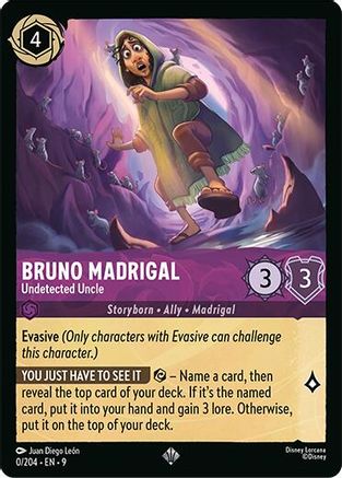 Bruno Madrigal - Undetected Uncle (0/204) Fabled (Cold Foil)