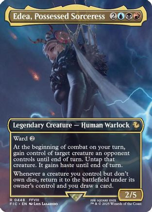 Edea, Possessed Sorceress (Borderless) (FIC-448) - Commander: FINAL FANTASY