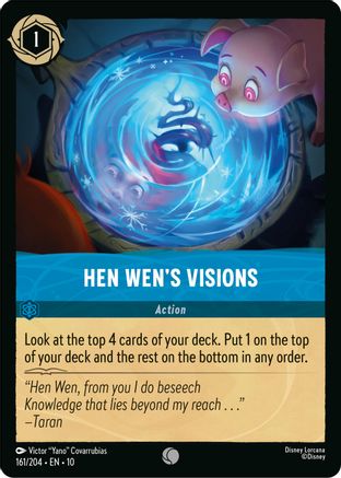 Hen Wen's Visions (161/204) Whispers in the Well (Cold Foil)