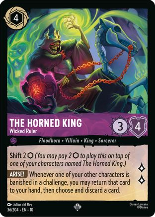 The Horned King - Wicked Ruler (36/204) Whispers in the Well (Cold Foil)