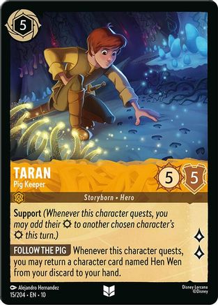 Taran - Pig Keeper (15/204) Whispers in the Well (Cold Foil)