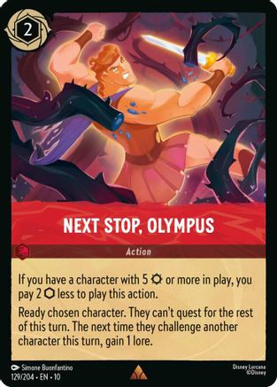 Next Stop, Olympus (129/204) Whispers in the Well (Cold Foil)