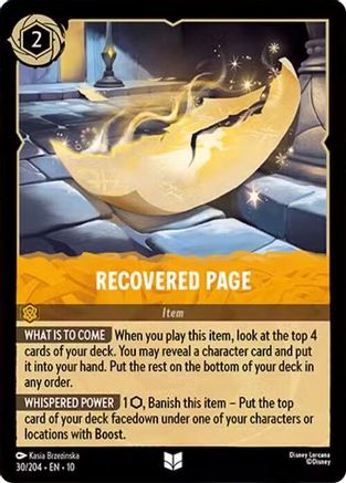 Recovered Page (30/204) Whispers in the Well (Cold Foil)