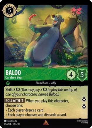 Baloo - Carefree Bear (85/204) Whispers in the Well (Cold Foil)