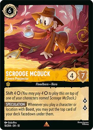 Scrooge McDuck - Cavern Prospector (18/204) Whispers in the Well (Cold Foil)