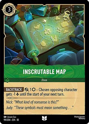 Inscrutable Map (99/204) Whispers in the Well (Cold Foil)