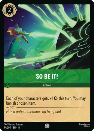 So Be It! (94/204) Whispers in the Well (Cold Foil)