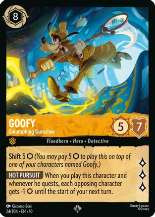 Goofy - Galumphing Gumshoe (24/204) Whispers in the Well (Cold Foil)