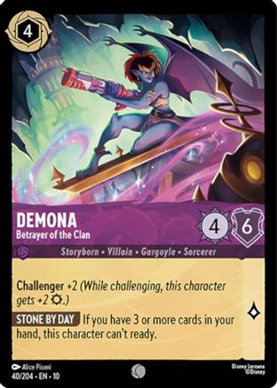 Demona - Betrayer of the Clan (40/204) Whispers in the Well (Cold Foil)