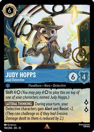 Judy Hopps - Lead Detective (150/204) Whispers in the Well (Cold Foil)