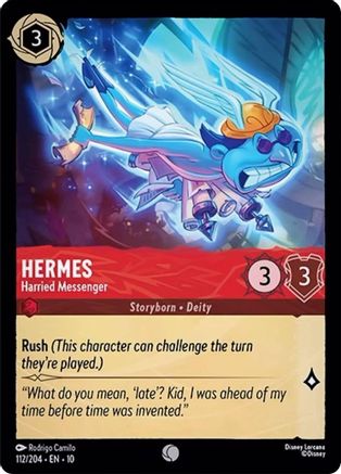 Hermes - Harried Messenger (112/204) Whispers in the Well (Cold Foil)