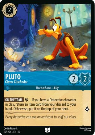 Pluto - Clever Cluefinder (157/204) Whispers in the Well (Cold Foil)
