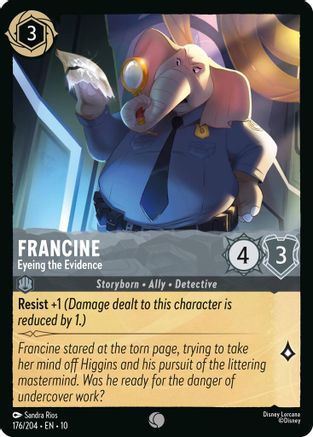 Francine - Eyeing the Evidence (176/204) Whispers in the Well (Cold Foil)