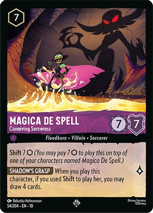 Magica De Spell - Conniving Sorceress (54/204) Whispers in the Well (Cold Foil)