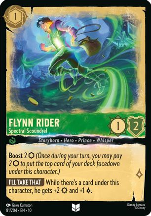 Flynn Rider - Spectral Scoundrel (81/204) Whispers in the Well (Cold Foil)