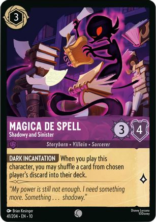 Magica De Spell - Shadowy and Sinister (41/204) Whispers in the Well (Cold Foil)