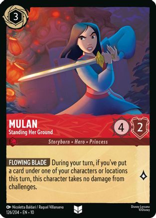 Mulan - Standing Her Ground (126/204) Whispers in the Well (Cold Foil)